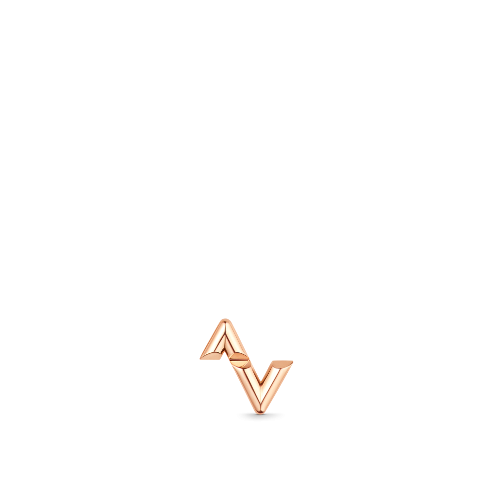 Louis Vuitton LV Volt Upside Down Stud, Pink Gold - Per Unit